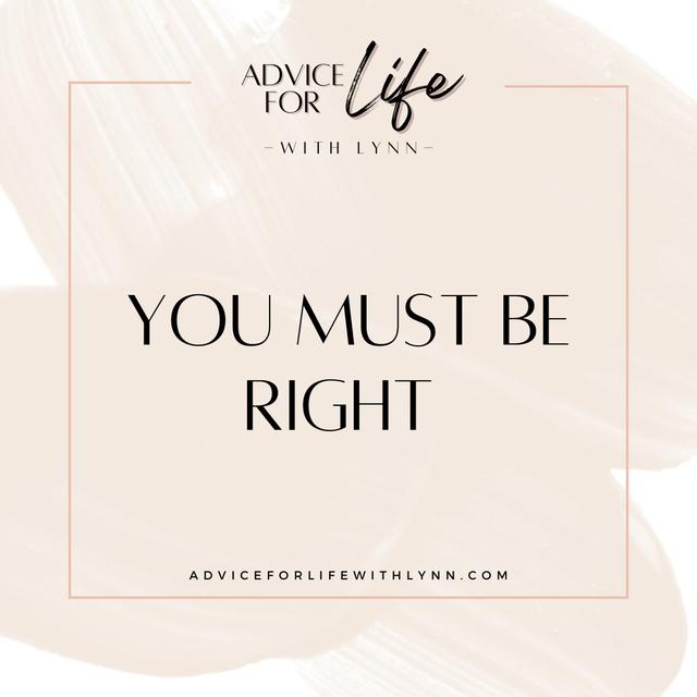 You Must Be Right - podcast episode cover