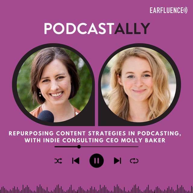 Repurposing Content Strategies in Podcasting, with Indie Consulting CEO Molly Baker - podcast episode cover