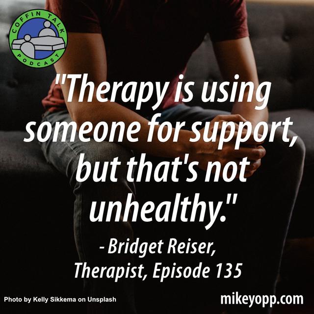 #135 - A Millennial Therapist - Bridget Reiser - "Cold Turkey Online" - podcast episode cover