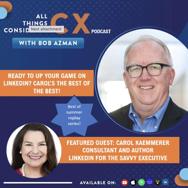 Best of Summer Replay Series- Carol Kaemmerer (from Jan 9) - podcast episode cover