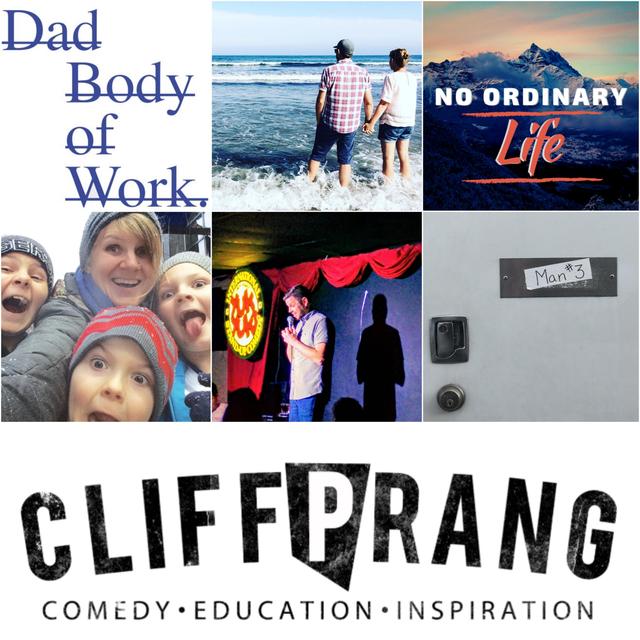 First he was "aspirational dad" then, "alien dad". From there it was "Fancy Lawyer/Corpse", to the ultimate... "Man #3". Living large with Cliff Prang - podcast episode cover