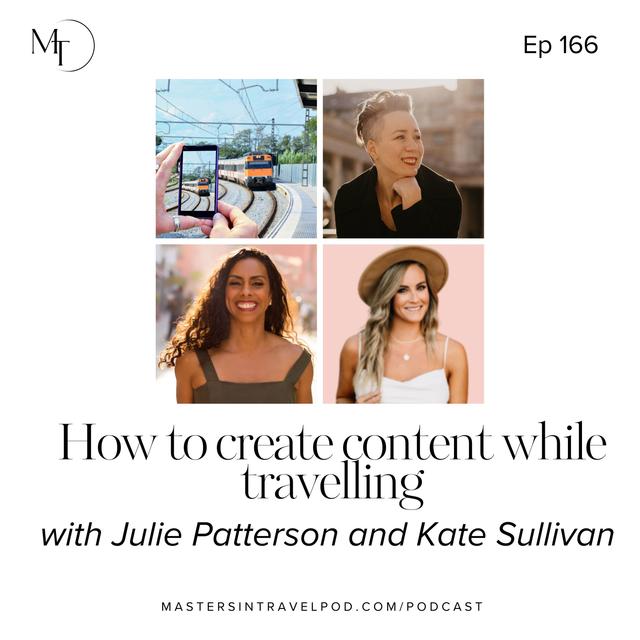 Ep 166 How to create content while traveling - podcast episode cover