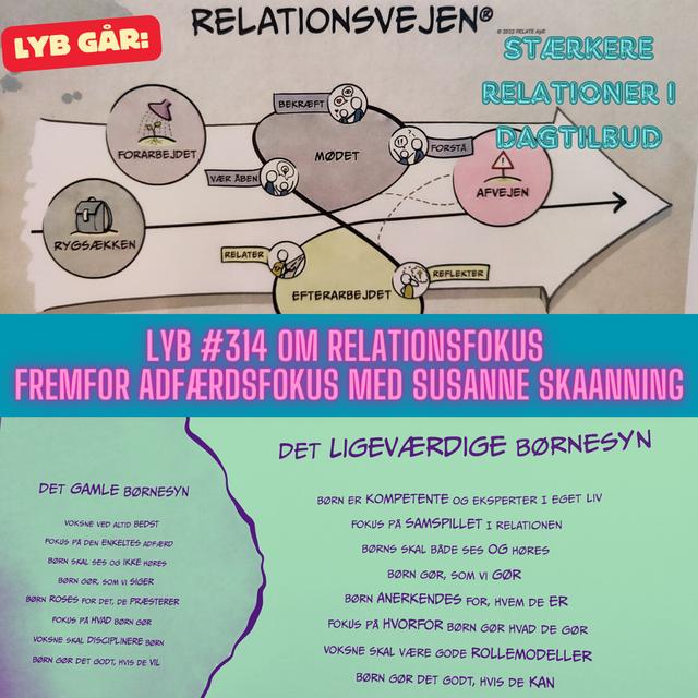 #314 - Relationsvejen af Susanne Skaanning - Et Dybere Møde - Forstå- Bekræft- Vær Åben - Fra Adfærdsfokus til Relationsfokus -Det Ligeværdige Børnesyn - podcast episode cover
