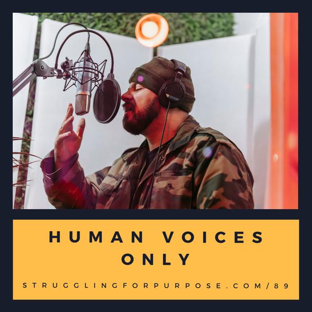 Human Voices Only - podcast episode cover