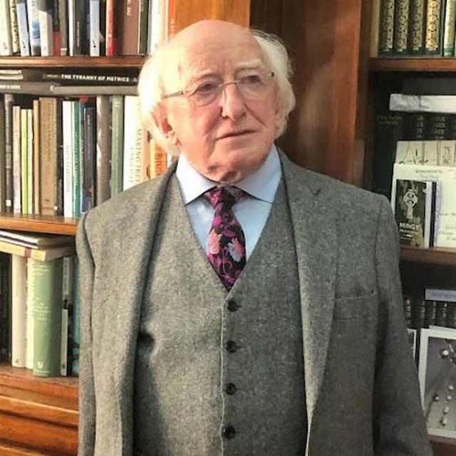 President Michael D Higgins exclusive interview with broadcasting Legend Mike Murphy - podcast episode cover