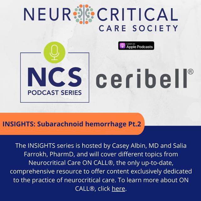 INSIGHTS - Subarachnoid Hemorrhage Pt2. - podcast episode cover