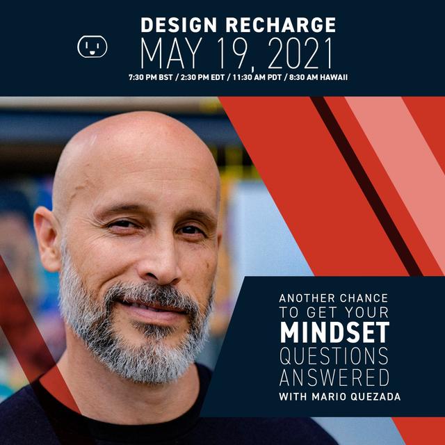 Get Your Mindset Questions Answered Live on Design Recharge with Mario Quezada - podcast episode cover