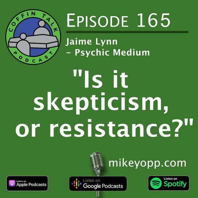 #165 - Psychic Medium - Jaime Lynn - "Volcanoes, Airplanes, and UFOs" - podcast episode cover