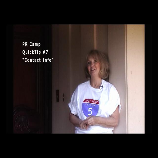 QuickTip #7 "Contact Info" - podcast episode cover