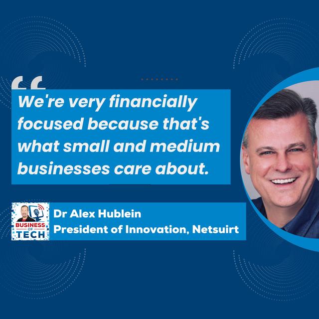 AI in Action: Netsurit's Approach to Innovation and ROI for Small and Medium Businesses with Alex Heublein - podcast episode cover