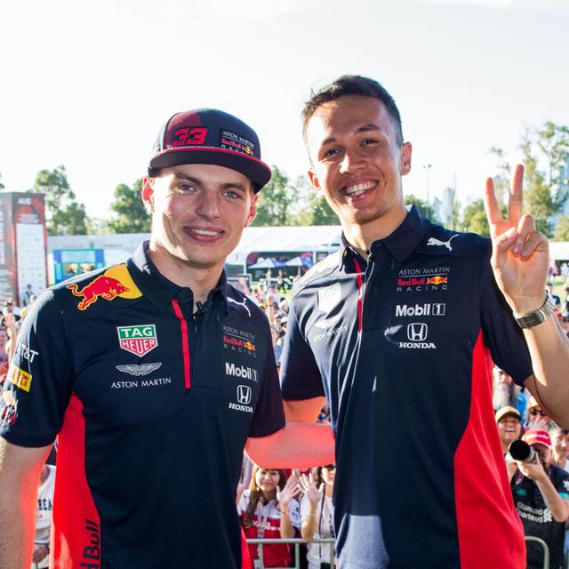 Bitesize: Alex Albon - Making the Red Bull step up and driving with Verstappen - podcast episode cover