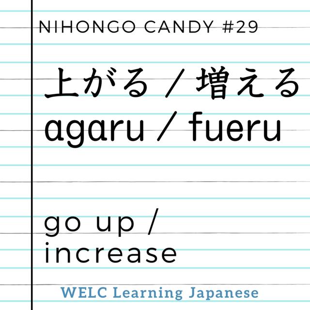 Japanese Language Lesson ep29　上がる・増える／agaru・fueru／go up・increase - podcast episode cover