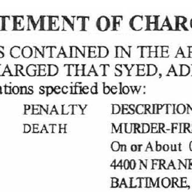 S1 Ep13: S1, The State v. Adnan Syed - Episode 7 - The Arrest - podcast episode cover