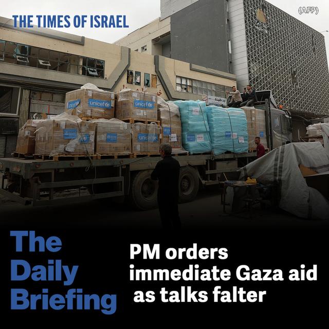 Day 591 - PM orders immediate Gaza aid as talks falter - podcast episode cover