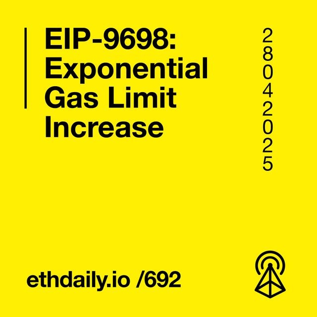 EIP-9698: Exponential Gas Limit Increase - podcast episode cover