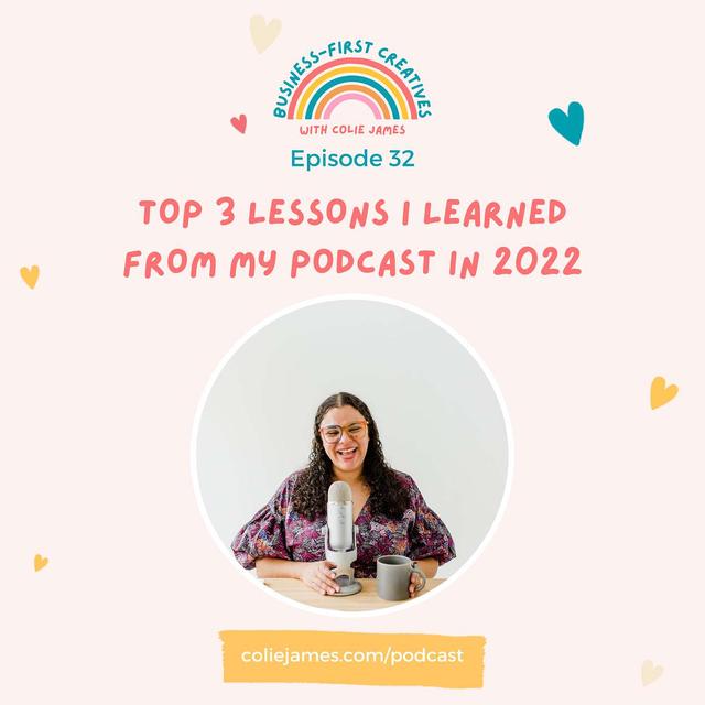 Top 3 Lessons I Learned from My Podcast in 2022 - podcast episode cover