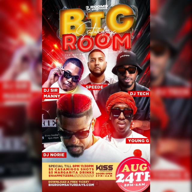 KISS BIG ROOM SATURDAYS AUG 24TH - podcast episode cover
