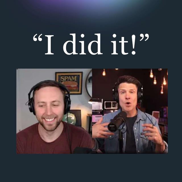 "Justin, I built a SaaS!" - podcast episode cover