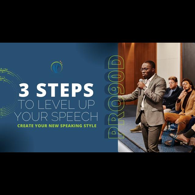 3 STEPS TO LEVEL UP YOUR SPEECH | Create Your New Speaking Style - podcast episode cover