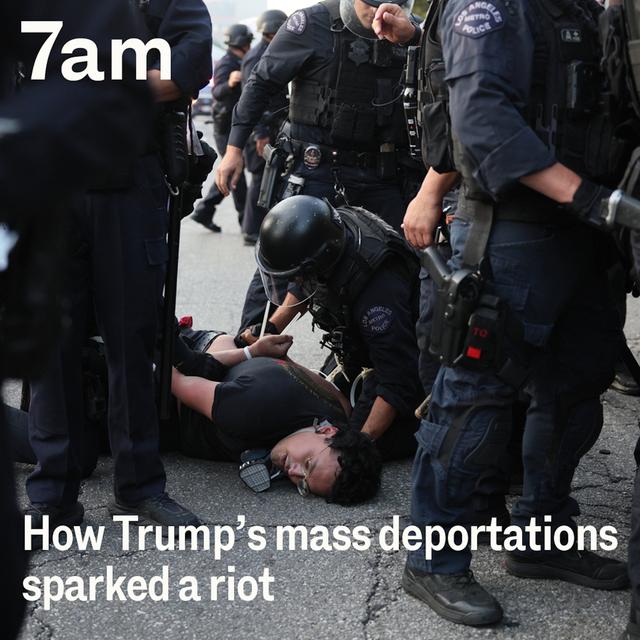 How Trump’s mass deportations sparked a riot - podcast episode cover