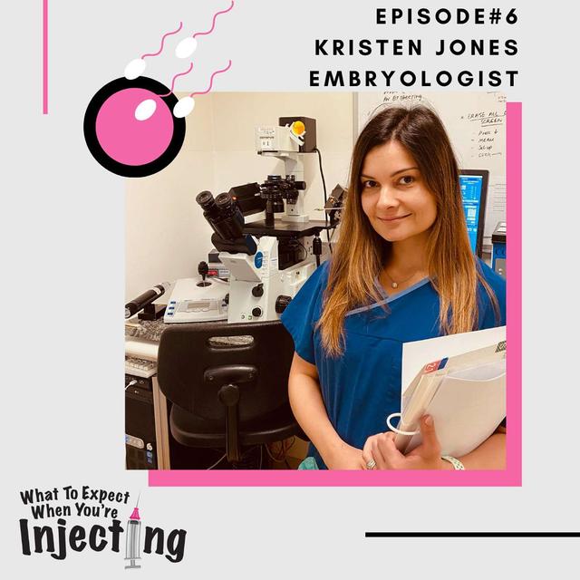 #6 I like my eggs fertilised with Embyrologist, Kristen Jones - podcast episode cover