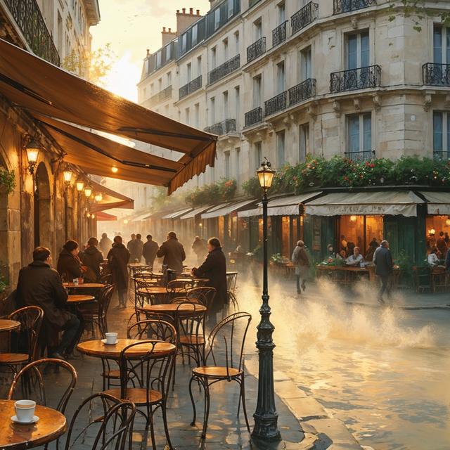 Parisian Cafe - 10 Hours Sleep Sound - podcast episode cover