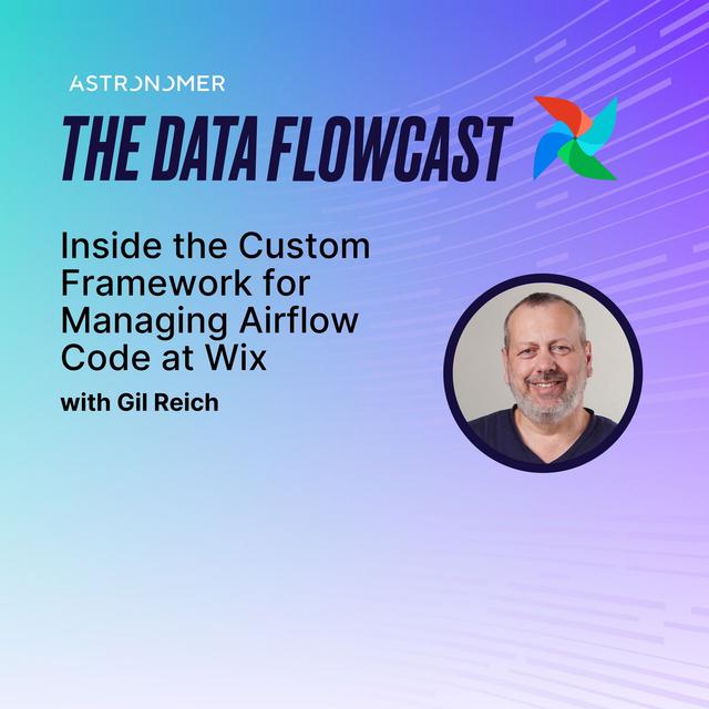 Inside the Custom Framework for Managing Airflow Code at Wix with Gil Reich - podcast episode cover