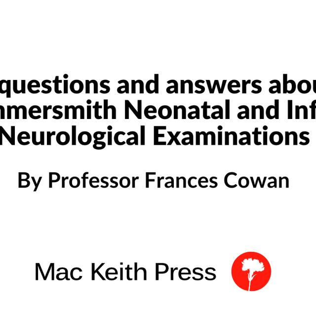 An Introduction to the Hammersmith Neonatal and Infant Neurological Examinations | Frances Cowan | DMCN - podcast episode cover