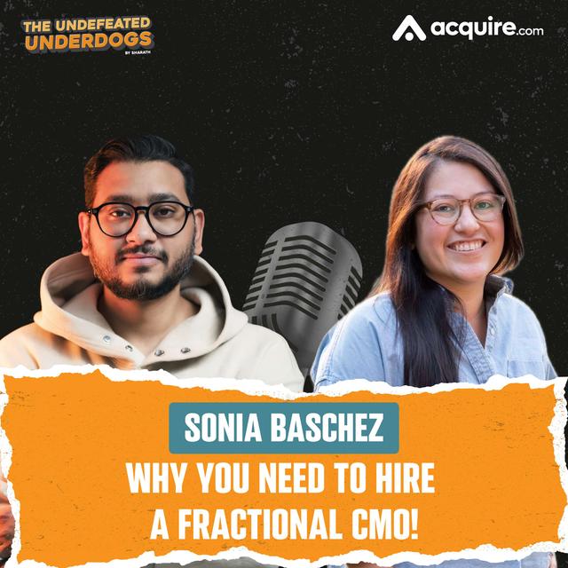 Sonia Baschez - Why you need to hire a fractional CMO! - podcast episode cover