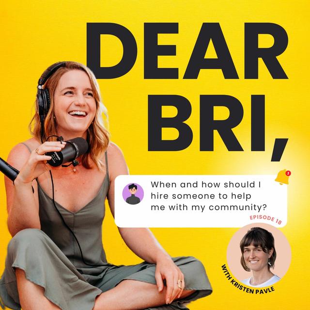 When and how should I hire someone to help me with my community? With Kristen Pavle, Relational Designer - podcast episode cover