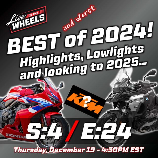 The BEST of 2024! And the not so Best... | Live OnTwoWheels S4:E24 - podcast episode cover