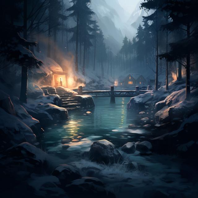 Nordic Hot Spring | Winter Hot Spring Ambience for Deep Relaxation - podcast episode cover