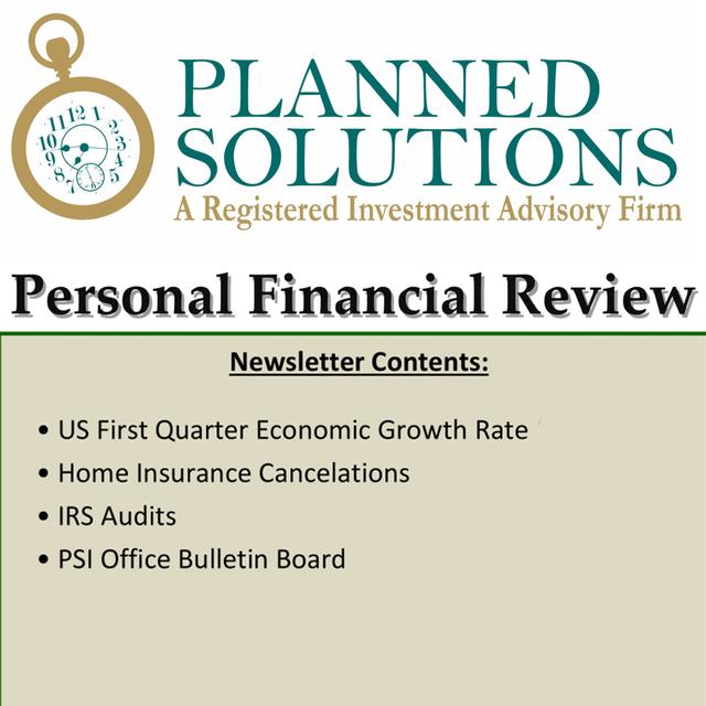 US First Quarter Economic Growth Rate, Home Insurance Cancelations & IRS Audits - podcast episode cover