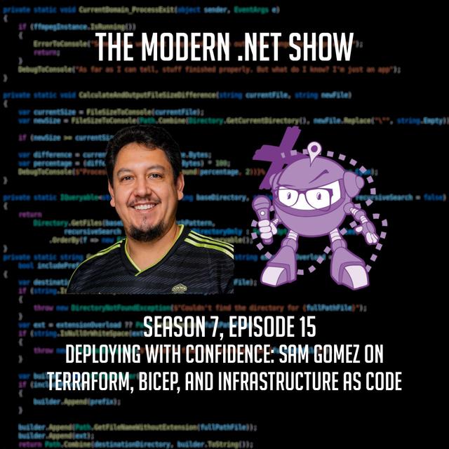 Deploying With Confidence: Sam Gomez on Terraform, Bicep, and Infrastructure as Code - podcast episode cover