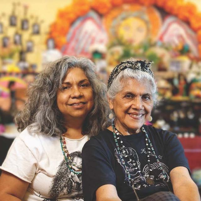 Artists Ofelia Esparza y Rosanna Esparza Ahrens: Our Chicana Mexicana National Treasures and their Dia de los Muertos Ofrendas - podcast episode cover
