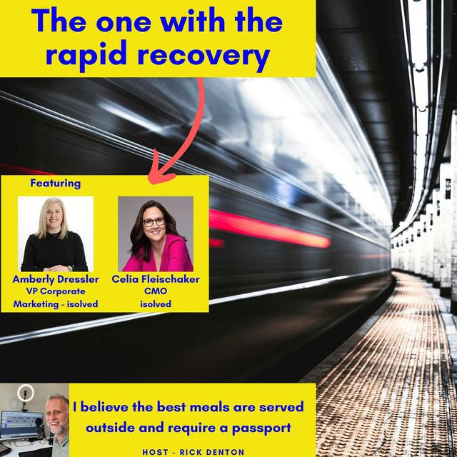 REPLAY The one with the rapid recovery - Celia Fleischaker, CMO & Amberly Dressler, VP Corporate Marketing isolved E187 - podcast episode cover