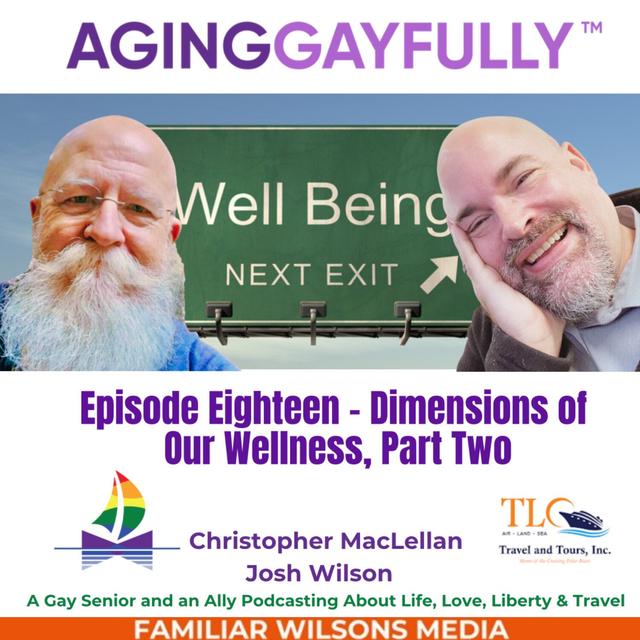 AgingGayfully™  Dimensions of Our Wellness, Part Two - podcast episode cover
