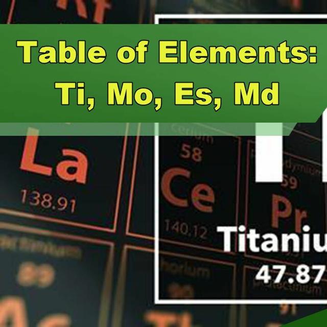 Table of Elements: Titanium, Molybdenum, Einsteinium, and Mendelevium - podcast episode cover