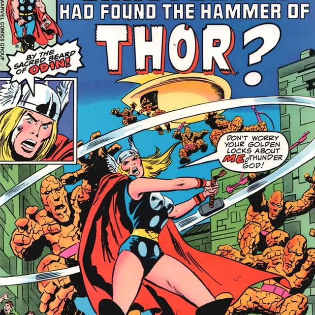 What if Jane Foster had found the hammer of Thor? Super-Sized With Special Guest Elliot of @ElliotComicArt (from What If #10, a Marvel comics alternate universe) - podcast episode cover