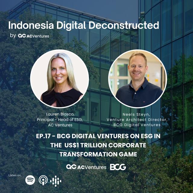 Ep.17 - BCG Digital Ventures on ESG in the US$1 trillion corporate transformation game - podcast episode cover