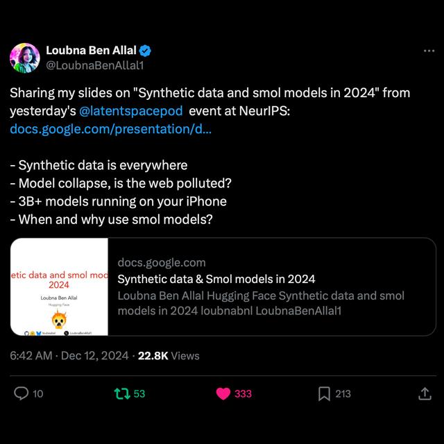 2024 in Synthetic Data and Smol Models [LS Live @ NeurIPS] - podcast episode cover