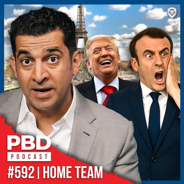 Macron Shoved, Trump BLASTS Putin, Jordan Peterson DESTROYED & Ron DeSantis BOOED! | PBD Podcast | Ep. 592 - podcast episode cover