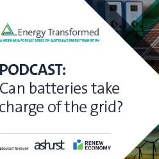 Energy Transformed: Can batteries take charge of the grid? - podcast episode cover