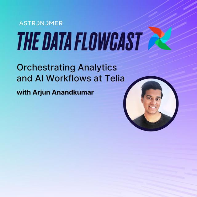 Orchestrating Analytics and AI Workflows at Telia with Arjun Anandkumar - podcast episode cover