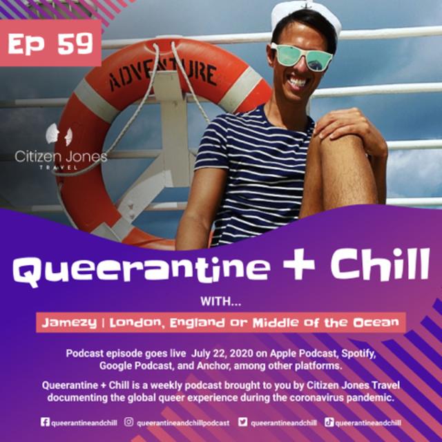 Cruise ship entertainment director Jamezy from London on a cruise ship - podcast episode cover
