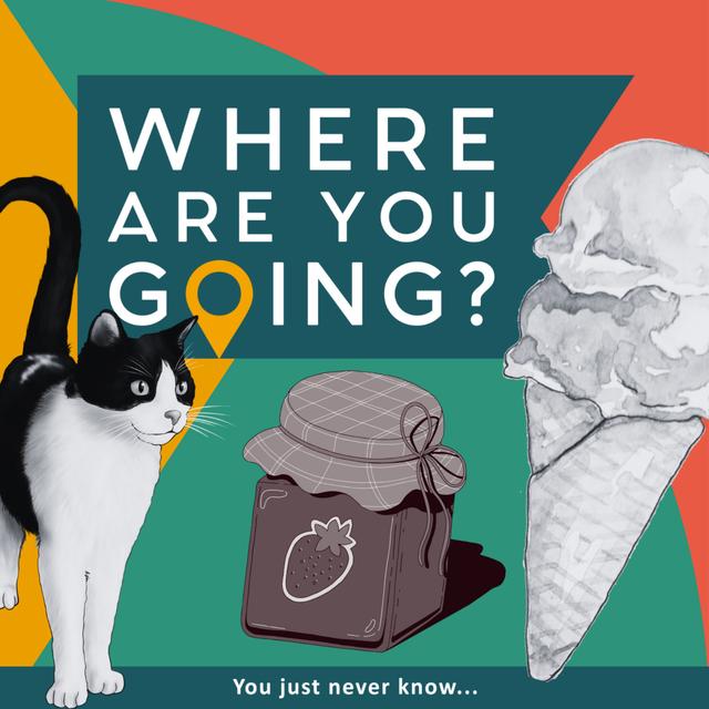 Ice cream, jar of jam and a cat - podcast episode cover