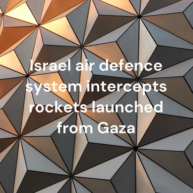 Israel air defence system intercepts rockets launched from Gaza - podcast cover