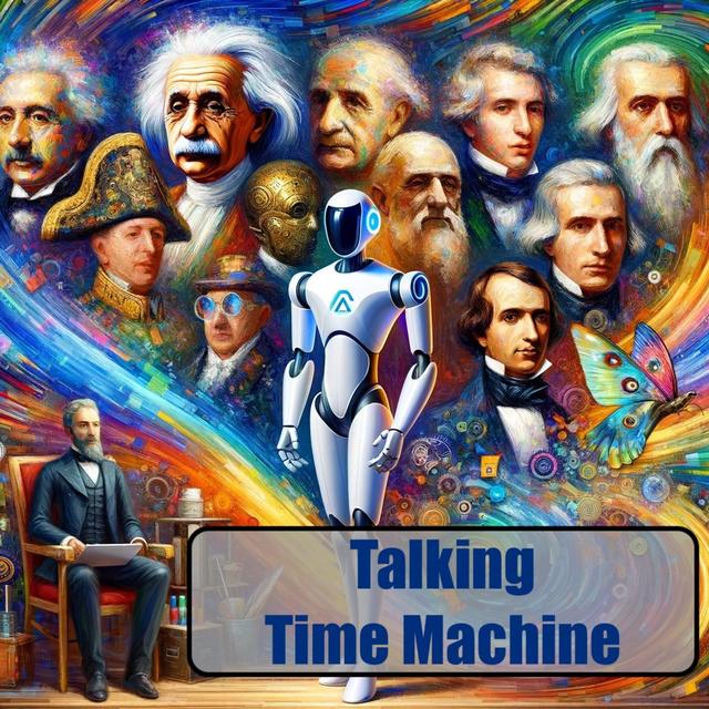 Talking Time Machine - an AI experiement - podcast cover