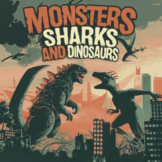 Monsters Sharks and Dinosaurs - podcast cover