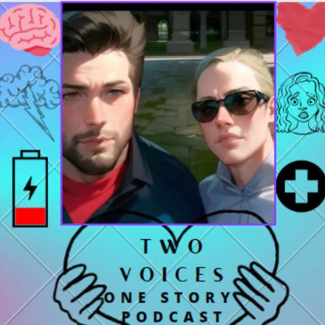 Two Voices One Story - podcast cover